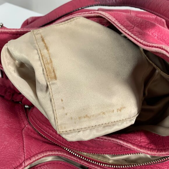 COACH Madison Maggie Triple Compartment Slouchy Shoulder Bag Tote Barbie Pink - Picture 13 of 16